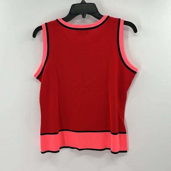 Misook Women's Knit Tank Top - Red/Pink - Medium - Picture 5 of 5